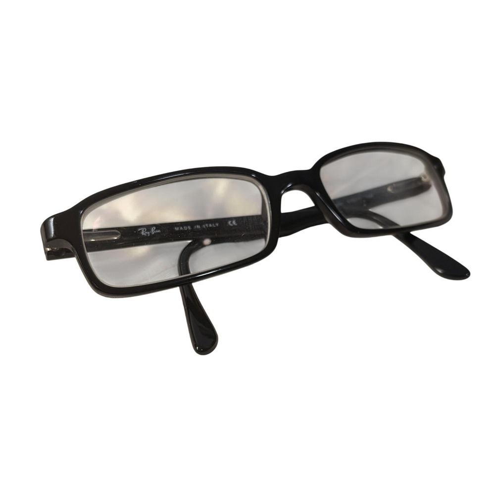 Ray-Ban RB 5005 2000 Black Rectangular Eyeglasses Frames 51-17-135 Italy